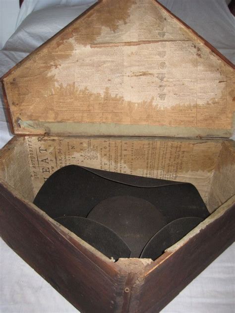 value of old metal hat box|18th century hat box.